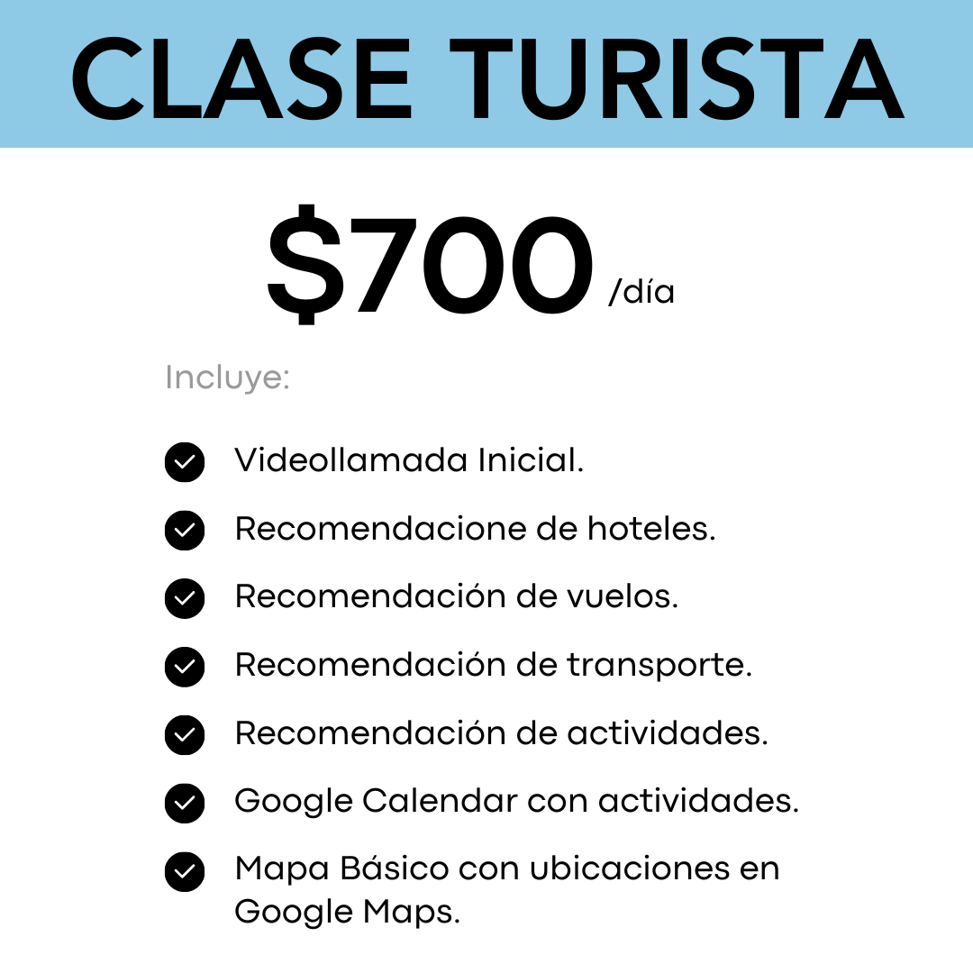 ¿Qué es Clase Turista?