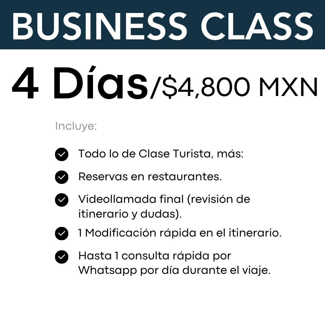 Business Class - 4 días