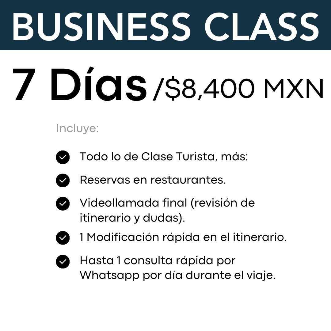 Business Class - 7 días