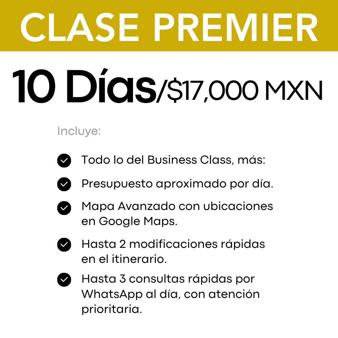 Clase Premier - 10 días