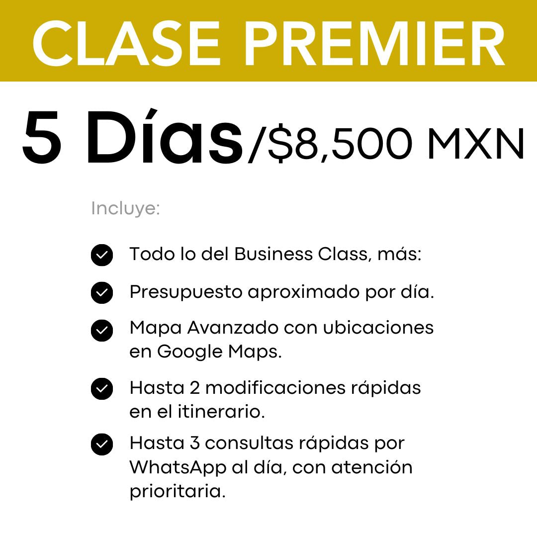 Clase Premier - 5 días