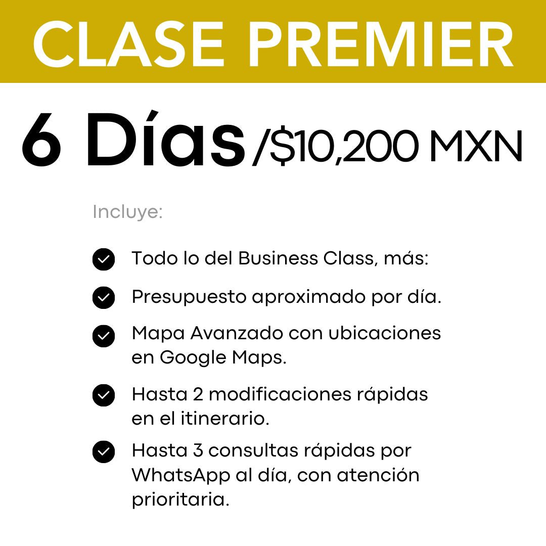 Clase Premier - 6 días